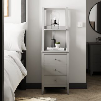 An Image of Lynton Ladder Bedside Grey Grey