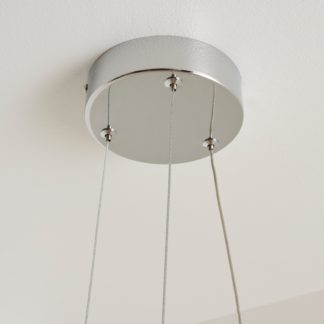 An Image of Riviera LED Chrome Ceiling Fitting Chrome