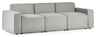 An Image of Julian Bowen Lago Modular 3 Seater Sofa - Grey