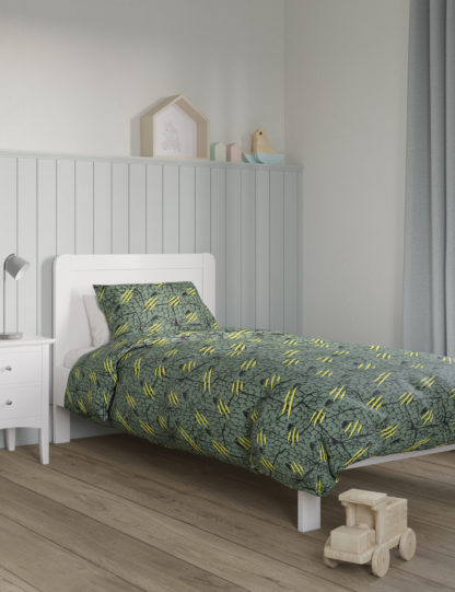 An Image of M&S Cotton Blend Jurassic World™ Bedding Set