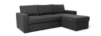 An Image of Argos Home Miller Right Corner Chaise Sofa Bed - Grey