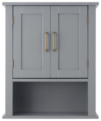 An Image of Teamson Home Mercer 2 Door Cabinet - Grey