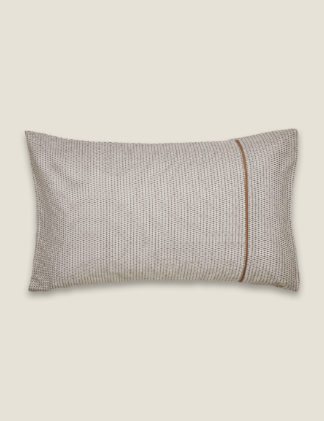 An Image of Bedeck Of Belfast 2 Pack Pure Cotton Sateen Asha Pillowcases