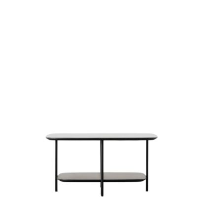 An Image of Fairfield Coffee Table, Marble Effect Black