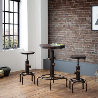 An Image of Rockport Pipework Bar Table Mocha