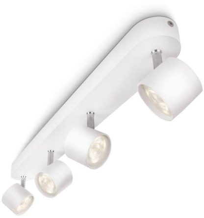 An Image of Philips myLiving Adjustable 2 Ceiling Spot Lights - White.