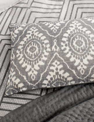 An Image of Bedeck Of Belfast Pure Cotton Kaya Geometric Cushion