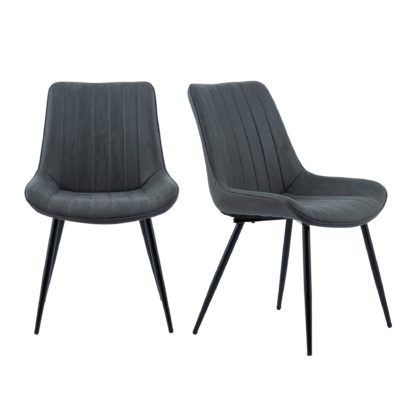 cb36490703763cc883317258a867ebbe45192a4d56e2af4101cbfeea8195c378.jpg An Image of Zion Set of 2 Dining Chairs Brown