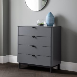 An Image of Chloe 4 Drawer Chest Grey