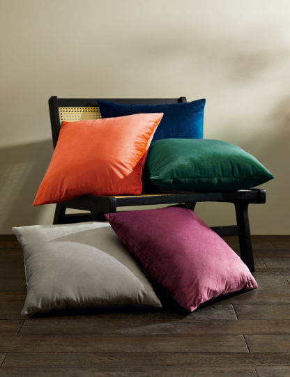 An Image of M&S Velvet Cushion