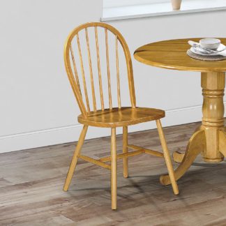 An Image of Windsor Set of 4 Dining Chairs Pine