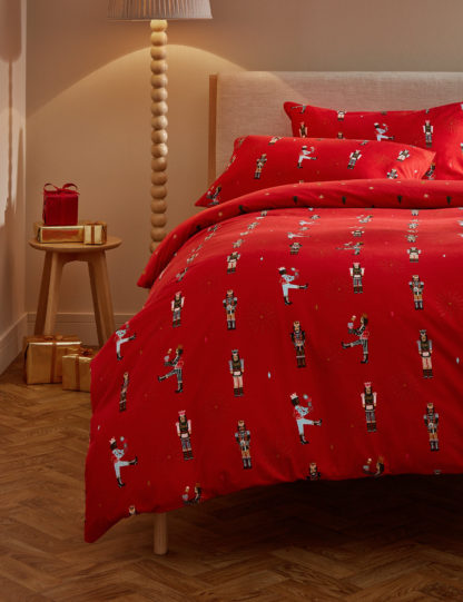 An Image of M&S Brushed Cotton Nutcracker Bedding Set