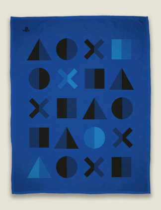 An Image of M&S Playstation™ Dots Fleece Throw