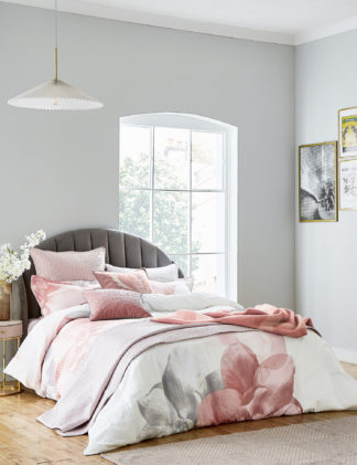 An Image of Ted Baker Sateen Photo Magnolia Duvet Cover