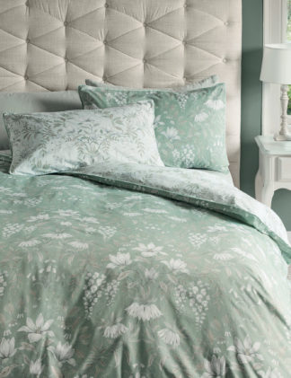 An Image of Laura Ashley Pure Cotton Sateen Parterre Bedding Set