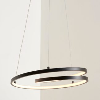 An Image of Riviera LED Ceiling Fitting Black