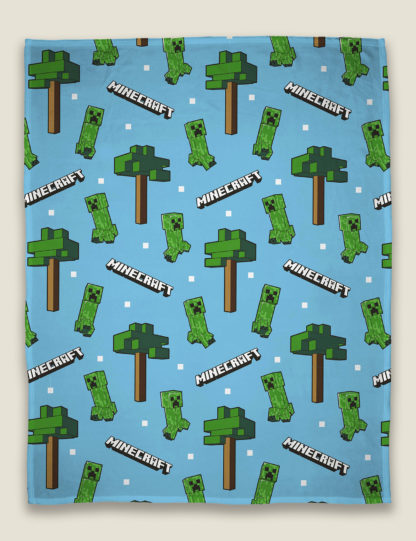 An Image of M&S Minecraft™ Epic Fleece Throw