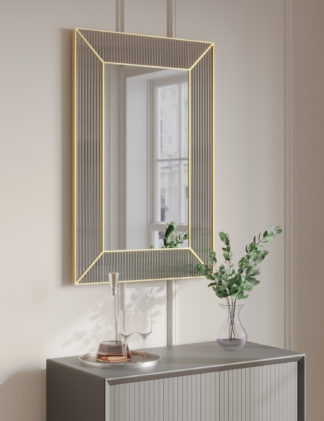 An Image of M&S Monroe Large Rectangular Wall Mirror