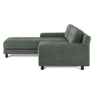 An Image of Habitat Hendricks Left Corner Fabric Chaise - Grey