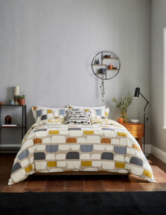 An Image of Scion Pure Cotton Kivi Bedding Set