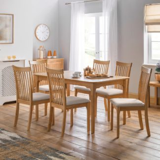 An Image of Ibsen Rectangular Dining Table with 6 Chairs Oak