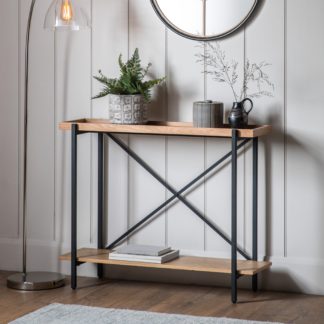 An Image of Newark Console Table, Light Wood Light Wood