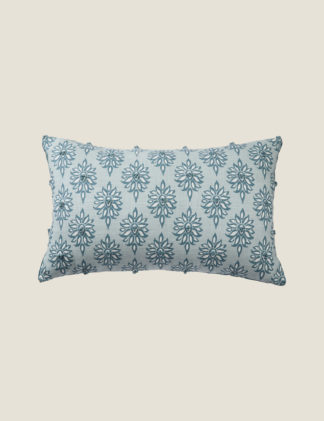 An Image of Laura Ashley Pure Cotton Gower Cushion