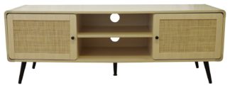 An Image of Lloyd Pascal 2 Door TV Unit - Light Wood