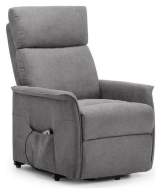 An Image of Julian Bowen Helena Fabric Rise & Recline Chair - Charcoal