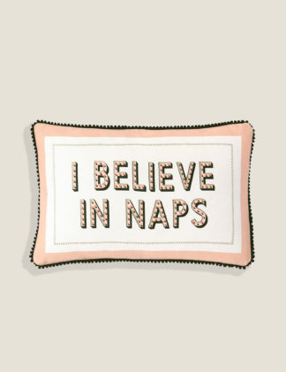 An Image of Yvonne Ellen Pure Cotton I Belive In Naps Cushion