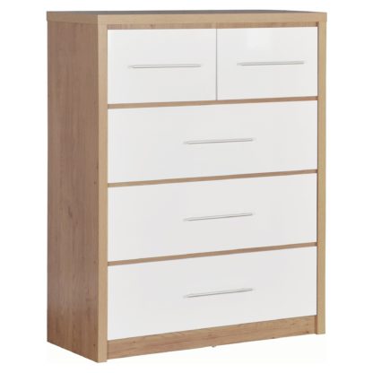 An Image of Seville 5 Drawer Chest Black