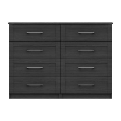 An Image of Ethan Graphite 3 Drawer Double Chest Grey