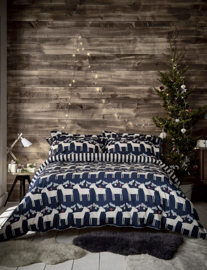 An Image of Scion Pure Cotton Marty Moose Bedding Set