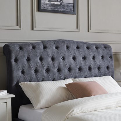 An Image of Rosa Bed Grey Grey