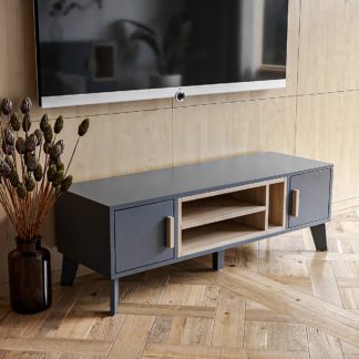 An Image of Cobalt TV Unit Grey Grey