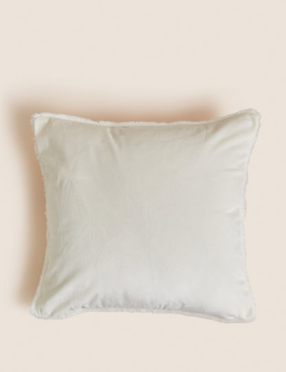 An Image of M&S Supersoft Faux Fur Cushion