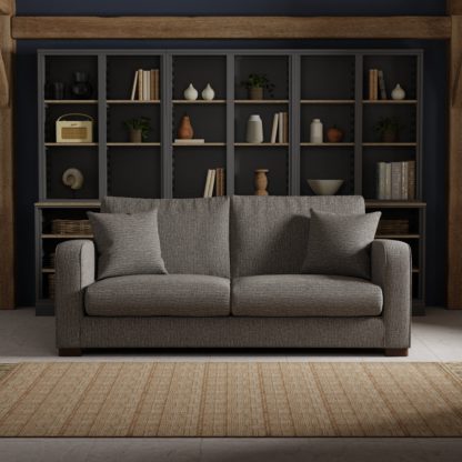 3c1dd60ddda0b695b8a738c283b2af567e465378cbbfd42429045540daa2601e.jpg An Image of Carson Chunky Multi Weave 3 Seater Sofa Chunky Multi Weave Natural
