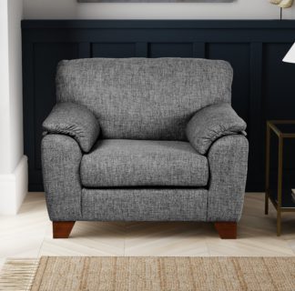 An Image of Meyer Tonal Weave Armchair Grey