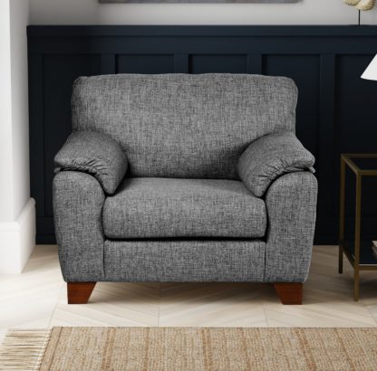 3c2a73142d654466baf0c26902fa36bbec7ce8df8cc9db391a077dbb4a71e3eb.jpg An Image of Meyer Tonal Weave Armchair Grey