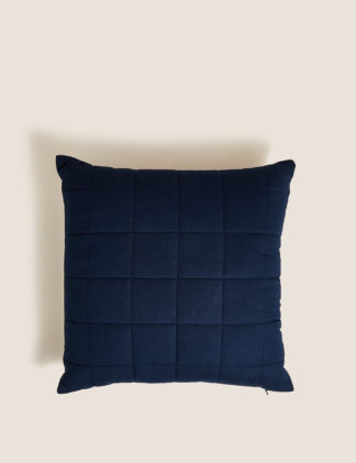 An Image of M&S Cotton Rich Quilted Cushion