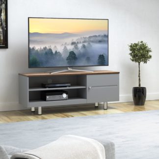 An Image of White Sands Wide TV Stand, 120cm Grey