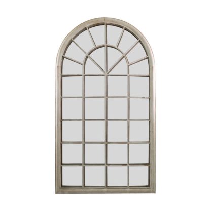 An Image of MirrorOutlet Somerley Eden Country Arch Large Metal Garden Mirror - 129 x 76 cm