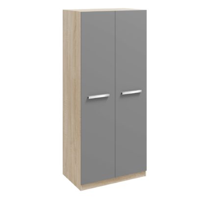 An Image of Genoa Double Wardrobe Grey