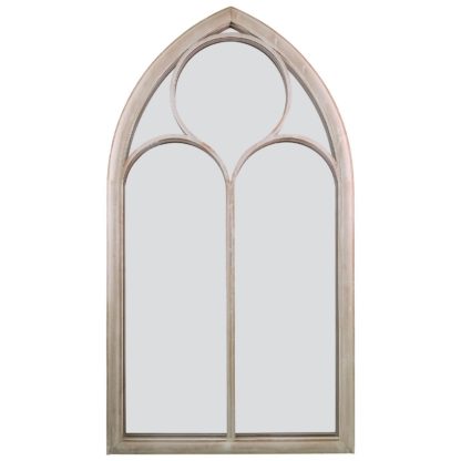61f5fade4a31ef894cfe87eff017d4f77e78f783addd4d24e882a0f0b040c1ad.jpg An Image of MirrorOutlet Somerley Chapel Arch Large Garden Mirror - 150 x 81 cm