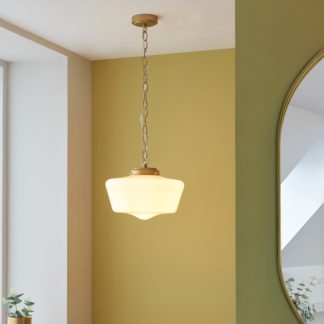 An Image of Mondez Bathroom 1 Light Pendant Ceiling Fitting Satin Gold