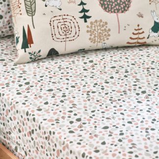 An Image of Peter Rabbit Scandi Woods Natural Fitted Sheet Natural