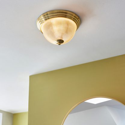 6e1abae1de874fa0e453766c3cf4d46641ee2647d3f5d390c5759d0c2548b5df.jpg An Image of Gleeson Prismatic Bathroom 1 Light Flush Ceiling Fitting Chrome
