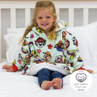 An Image of Hugzee Paw Patrol Pupster Wearable Hooded Blanket - Single