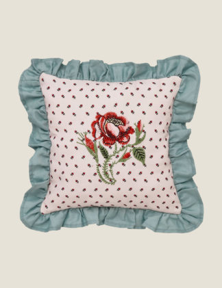 An Image of Cath Kidston Pure Cotton Cherished Embroidered Cushion