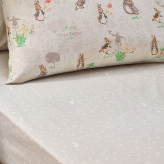 An Image of Peter Rabbit Classic Fitted Sheet Natural